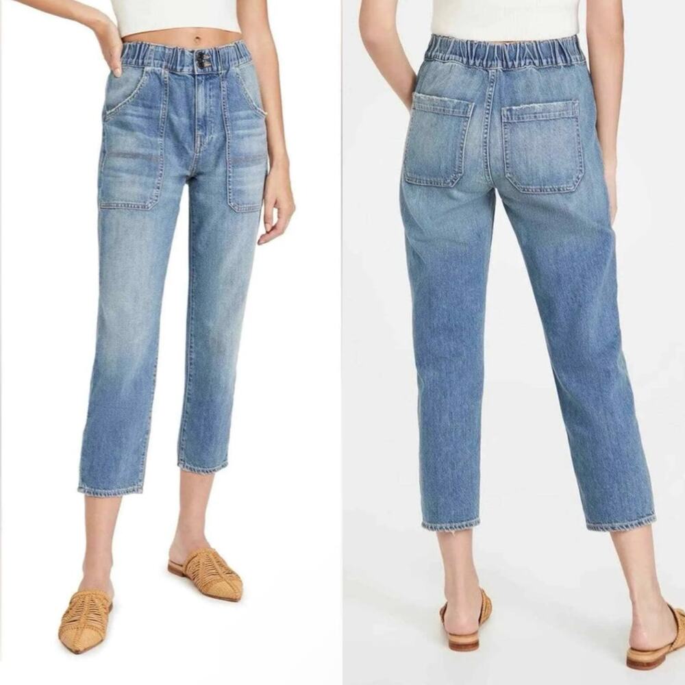 Veronica Beard Arya Straight High Rise Pockets Jeans 100% Cotton Sz28/6